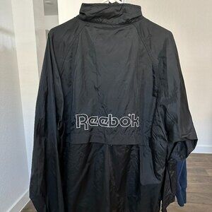 Vintage Reebok Zip-up Black Jacket